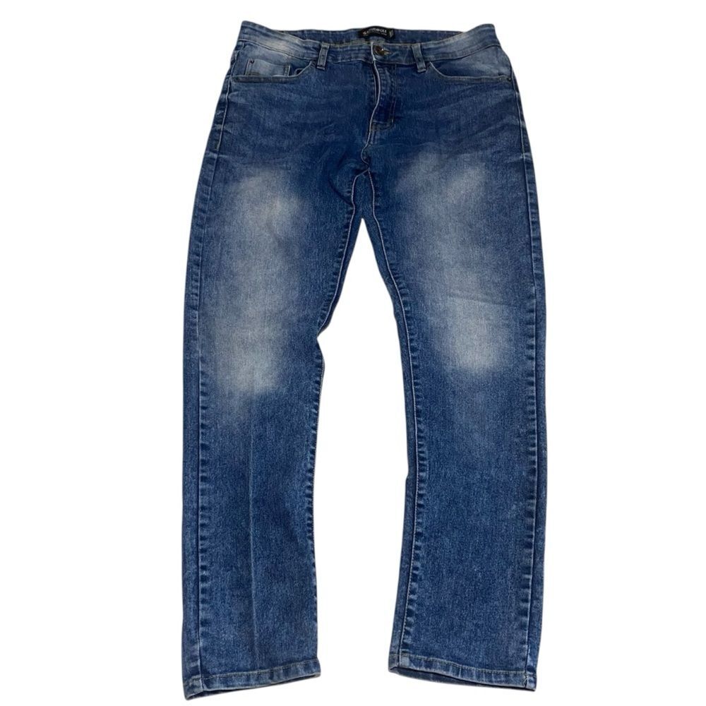 Southpole Skinny Jeans Blue Stretch Denim Streetwear Medium Wash Size 34